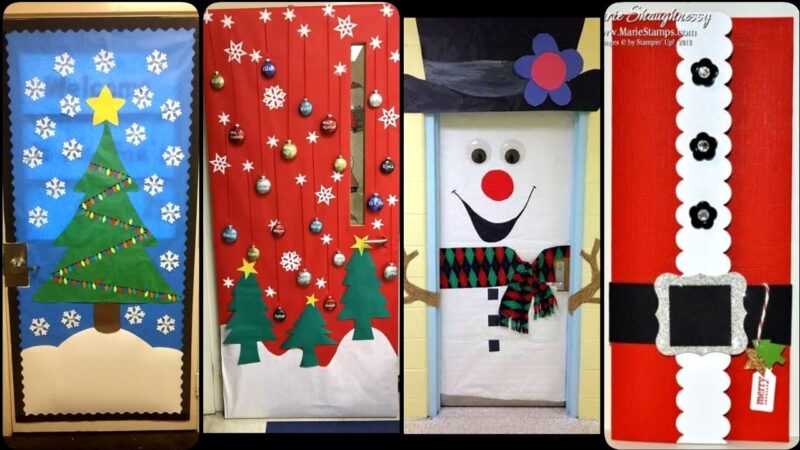Best Christmas Door Decoration Ideas For School