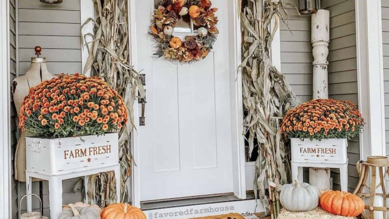 Spring Door Decoration Ideas to Brighten Your Entryway