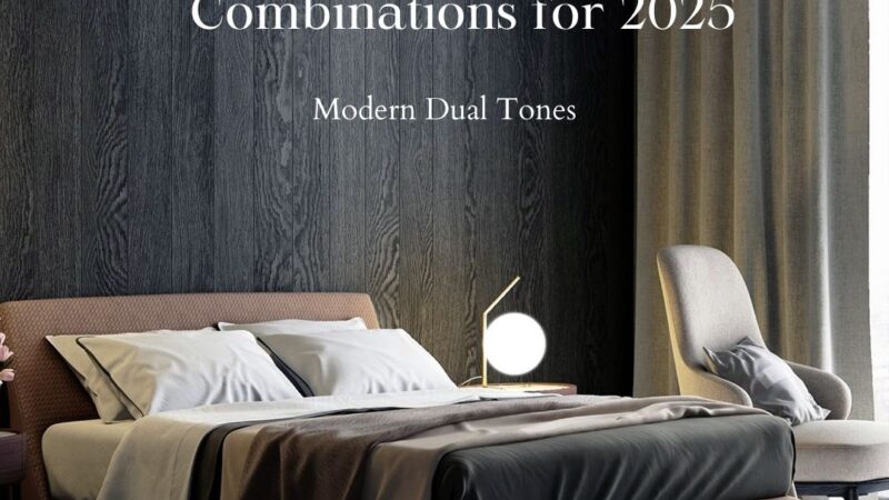 Best Bedroom Wall Colour Combinations for 2025 – Modern Dual Tones