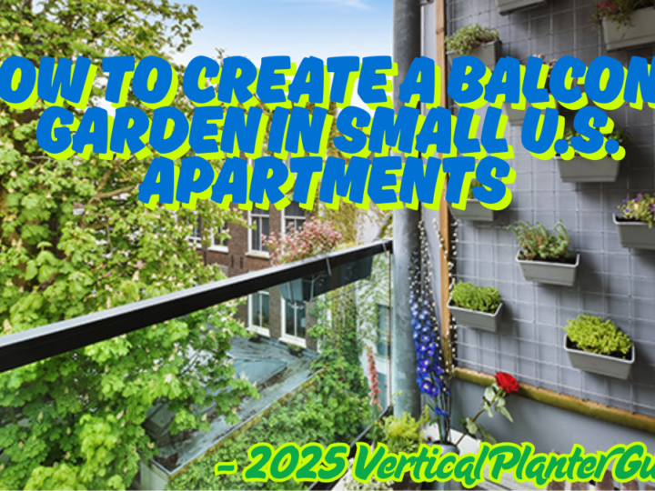 How to Create a Balcony Garden in Small U.S. Apartments – 2025 Vertical Planter Guide