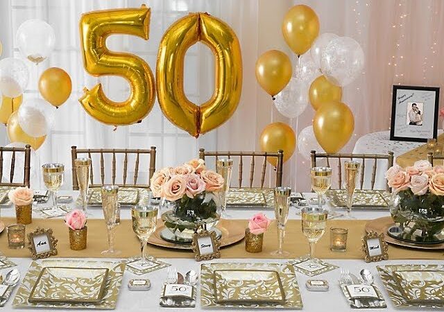 50th Wedding Anniversary Decoration Ideas: Celebrating Golden Love in Style