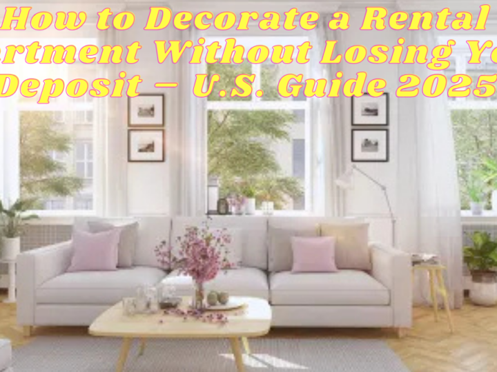 How to Decorate a Rental Apartment Without Losing Your Deposit – U.S. Guide 2025