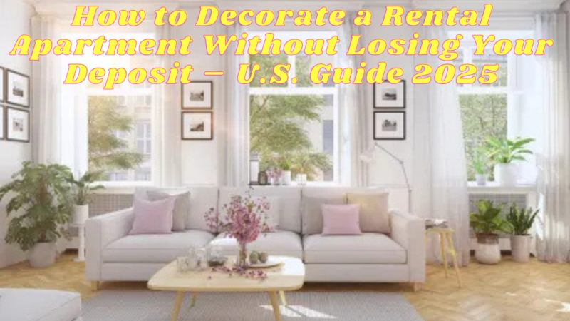 How to Decorate a Rental Apartment Without Losing Your Deposit – U.S. Guide 2025