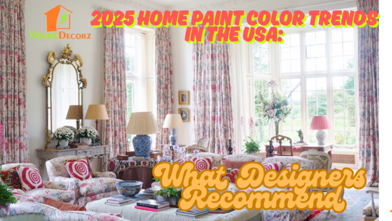 2025 Home Paint Color Trends in the USA: What Designers Recommend