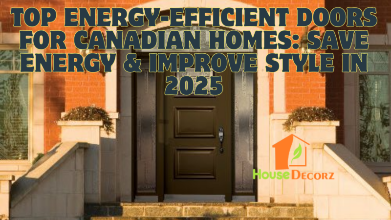 Top Energy-Efficient Doors for Canadian Homes: Save Energy & Improve Style in 2025