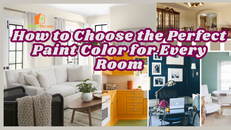 How to Choose the Perfect Paint Color for Every Room