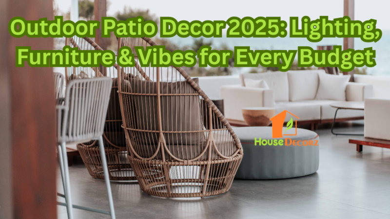 Outdoor Patio Decor 2025: Lighting, Furniture & Vibes for Every Budget