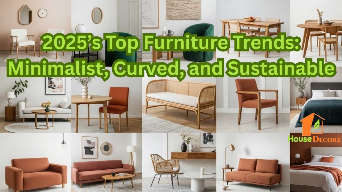 2025’s Top Furniture Trends: Minimalist, Curved, and Sustainable