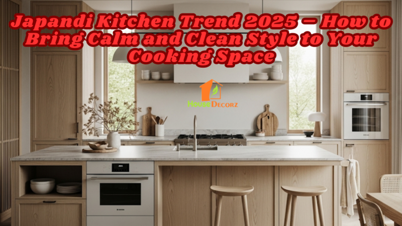 Japandi Kitchen Trend 2025 – How to Bring Calm and Clean Style to Your Cooking Space