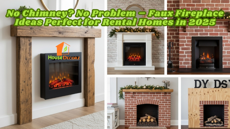 No Chimney? No Problem – Faux Fireplace Ideas Perfect for Rental Homes in 2025