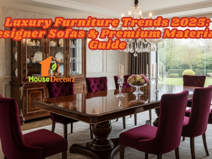 Luxury Furniture Trends 2025: Designer Sofas & Premium Materials Guide