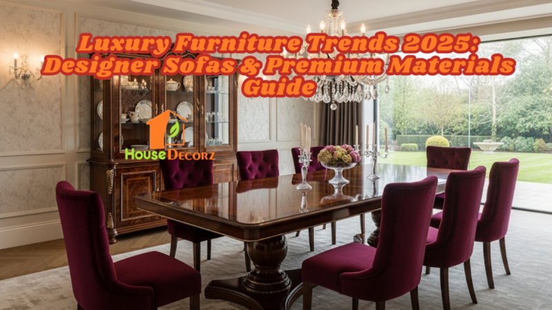 Luxury Furniture Trends 2025: Designer Sofas & Premium Materials Guide