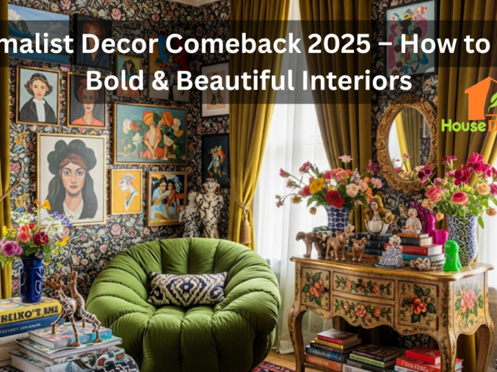 Maximalist Decor Comeback 2025 – How to Style Bold & Beautiful Interiors
