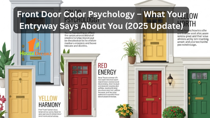 Front Door Color Psychology – What Your Entryway Says About You (2025 Update)