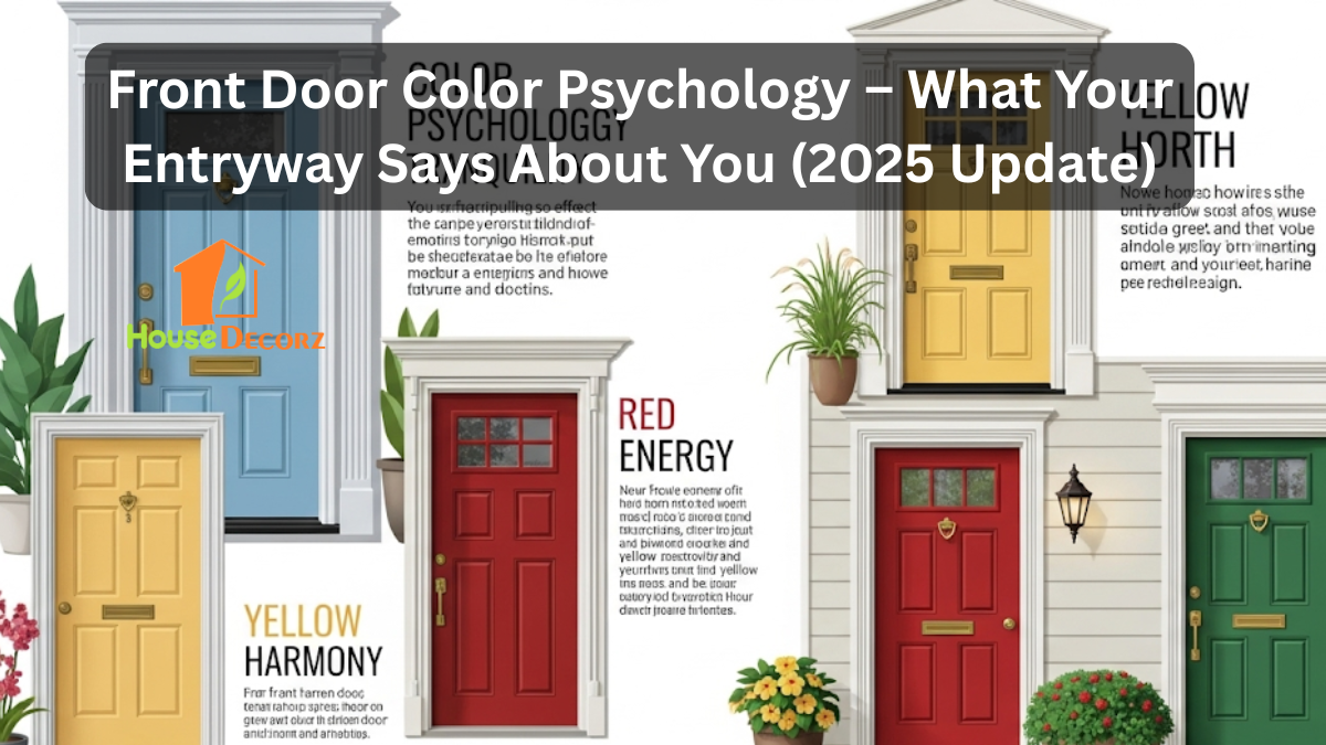 Front Door Color Psychology – What Your Entryway Says About You (2025 Update)